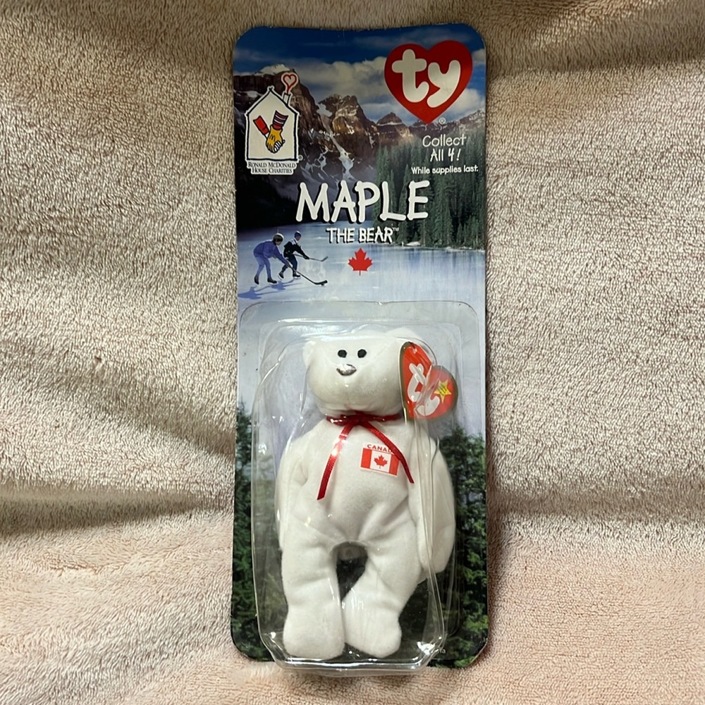 Ty McDonalds Maple The Bear With 1993 Error Tag